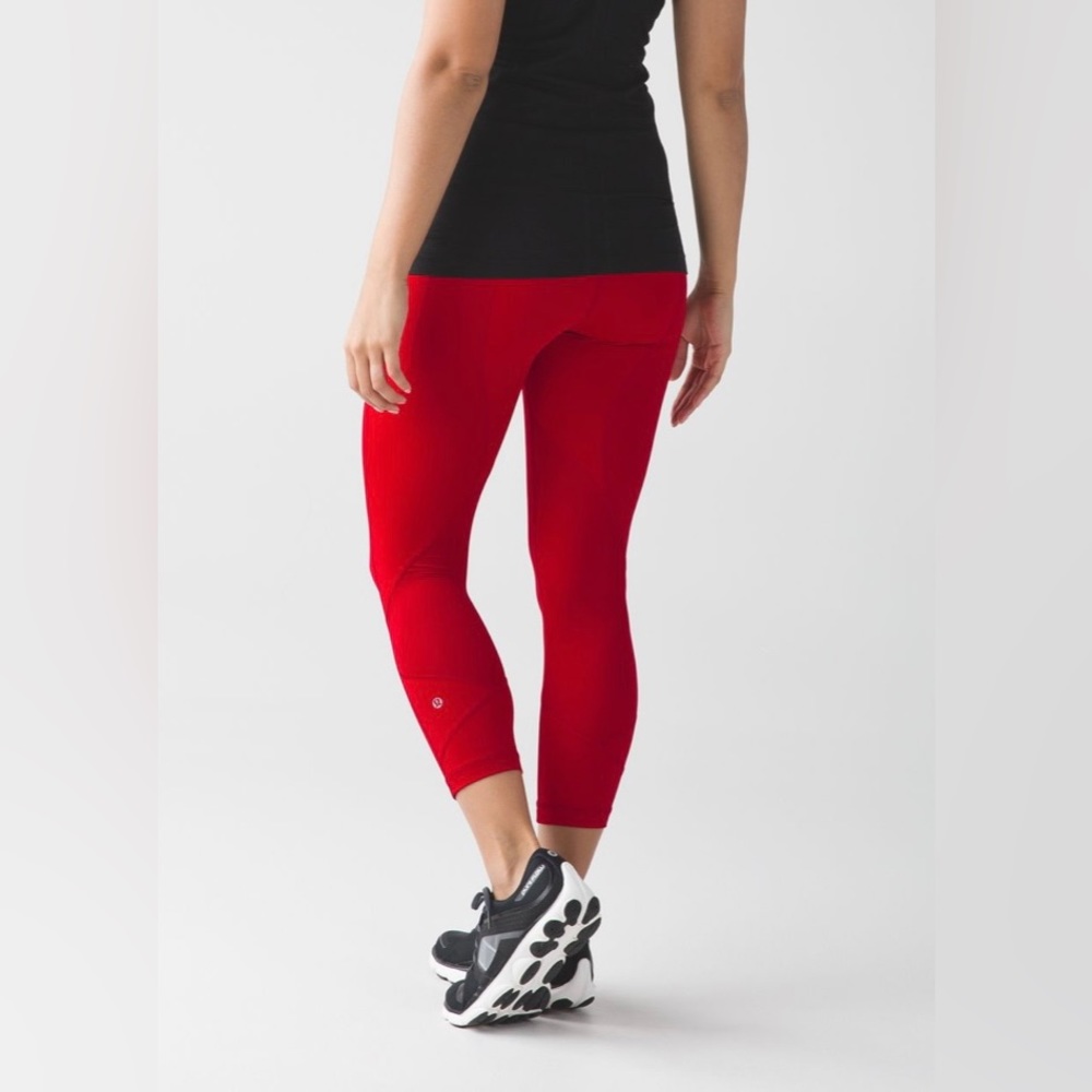 lululemon Pace Rival Crop 22” NWT Size 4 True Red